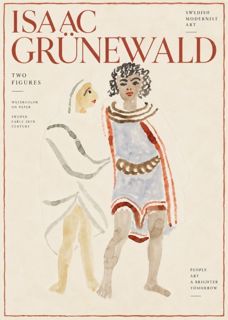 Isaac Grünewald Figures No6 - Juliste