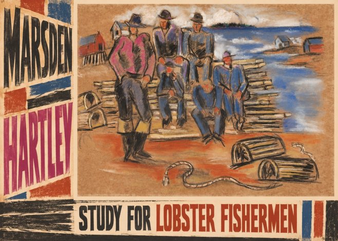 Marsden Hartley Study for 'Lobster Fishermen' No5 - Juliste