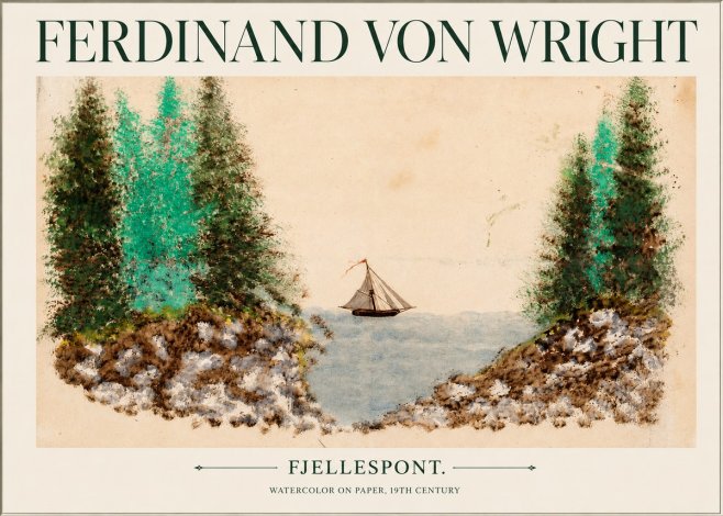 Ferdinand von Wright Fjellespont. No1 - Juliste
