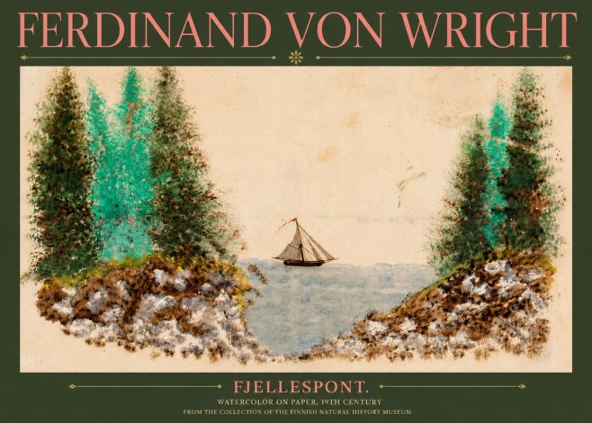 Ferdinand von Wright Fjellespont. No3 - Juliste