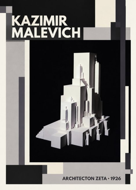 Kazimir Malevich Architecton Zeta No2 - Juliste