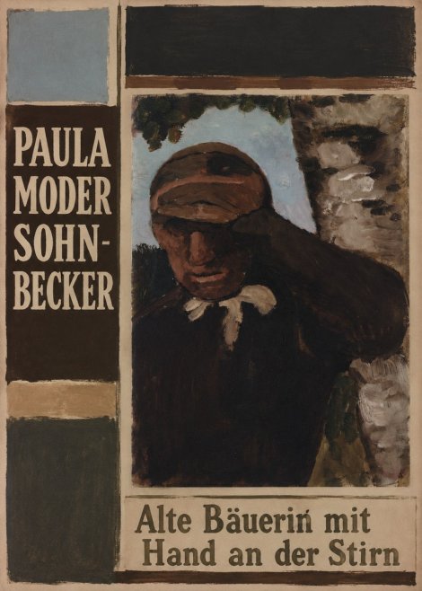 Paula Modersohn-Becker Alte Bäuerin Mit Hand an Der Stirn No2 - Juliste