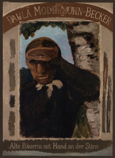 Paula Modersohn-Becker Alte Bäuerin Mit Hand an Der Stirn No4 - Juliste