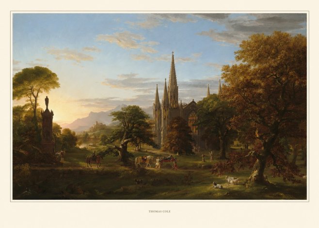 Thomas Cole The Architect's Dream No5 - Juliste