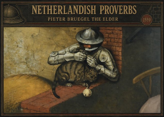 Pieter Bruegel Netherlandish Proverbs X No4 - Juliste