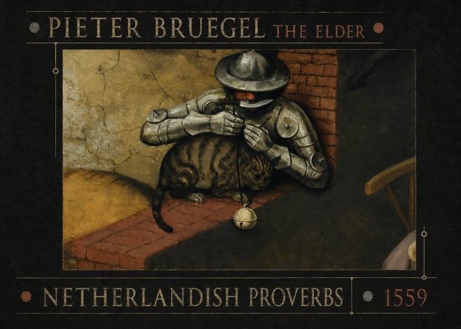 Pieter Bruegel Netherlandish Proverbs X No5 - Juliste