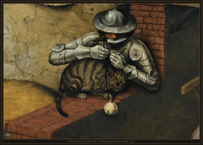 Pieter Bruegel Netherlandish Proverbs X No6 - Juliste