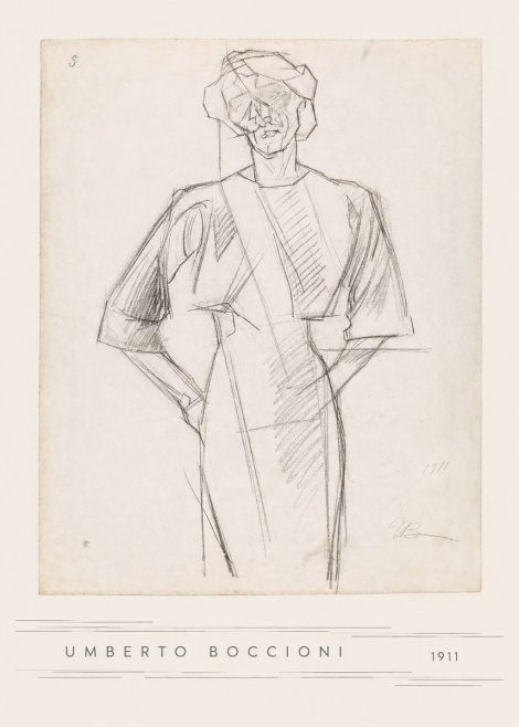 Umberto Boccioni Figure Study, 1911 No5 - Juliste