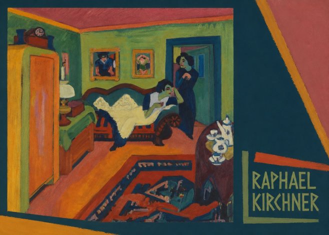 Raphael Kirchner Interior with Two Women No5 - Juliste