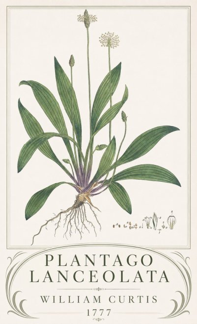 William Curtis Plantago Lanceolata IV No3 - Juliste