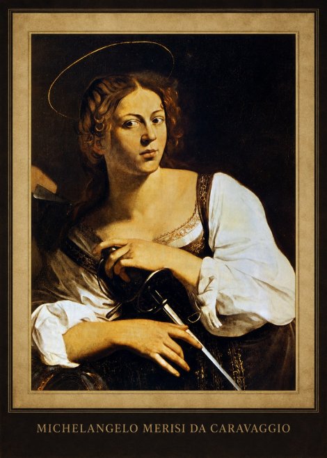 Michelangelo Merisi da Caravaggio Saint Catherine of Alexandria III No6 - Juliste