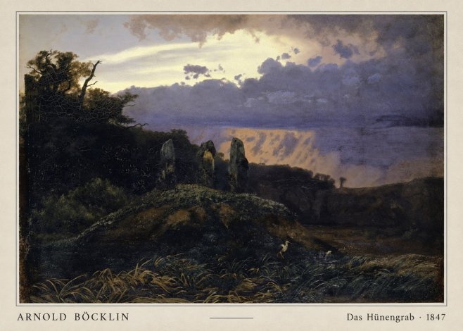 Arnold Böcklin Das Hünengrab No4 - Juliste