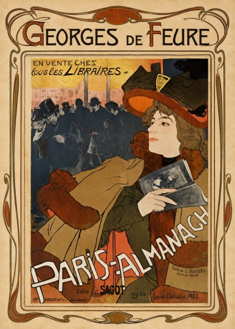 Georges de Feure Paris-almanach II No1 - Juliste