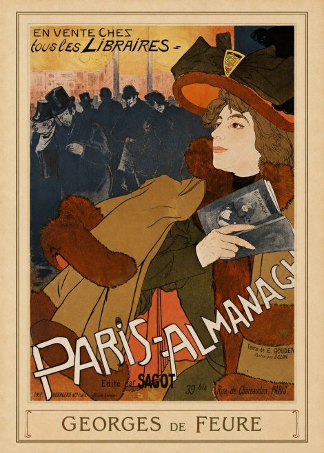 Georges de Feure Paris-almanach II No3 - Juliste