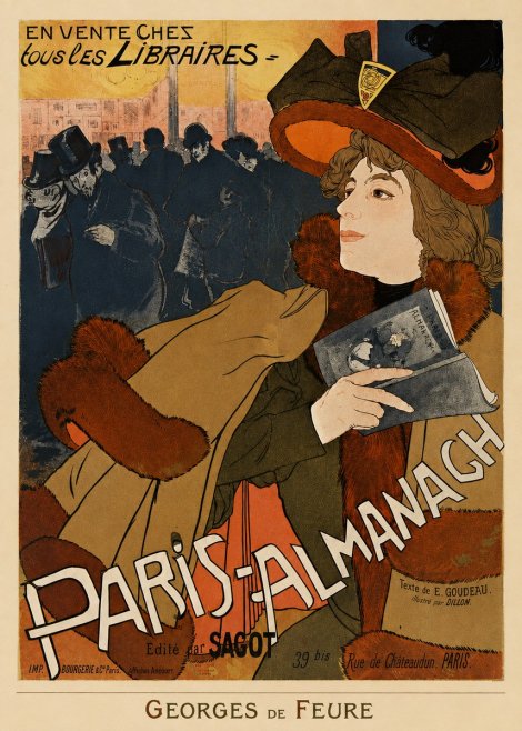 Georges de Feure Paris-almanach II No4 - Juliste