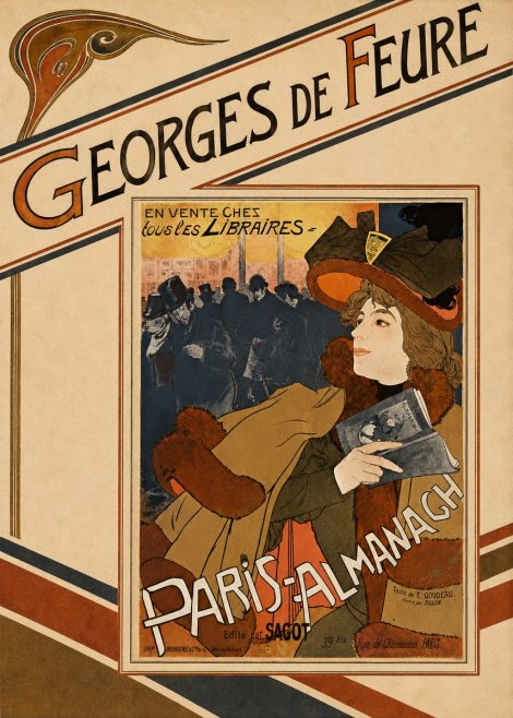 Georges de Feure Paris-almanach II No5 - Juliste