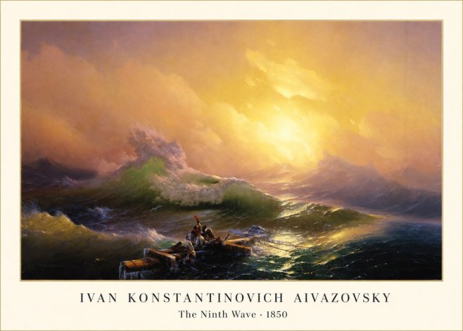 Ivan Konstantinovich Aivazovsky The Ninth Wave III No1 - Juliste