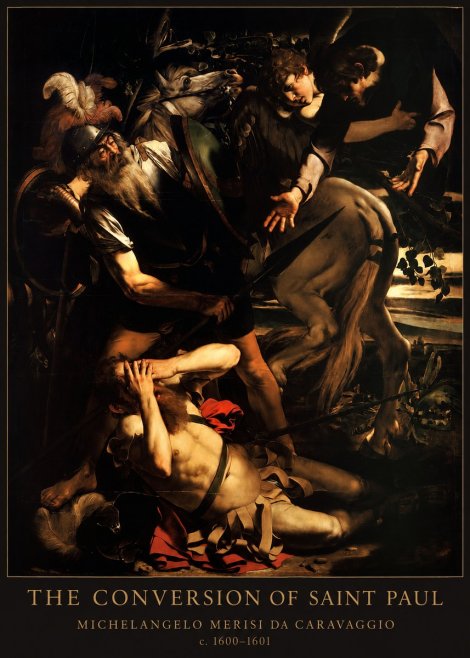 Michelangelo Merisi da Caravaggio The Conversion of Saint Paul No5 - Juliste