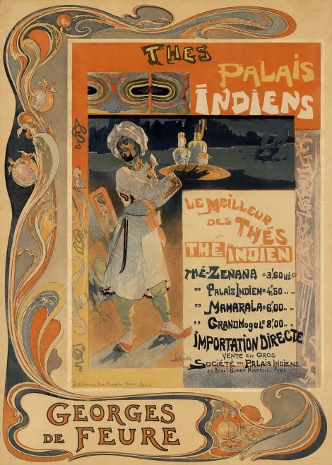 Georges de Feure Thés Palais Indiens No2 - Juliste