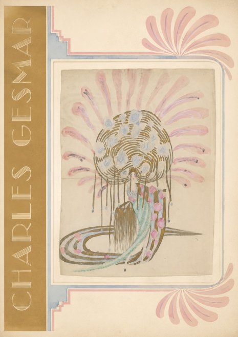 Charles Gesmar Woman with Headdress No2 - Juliste