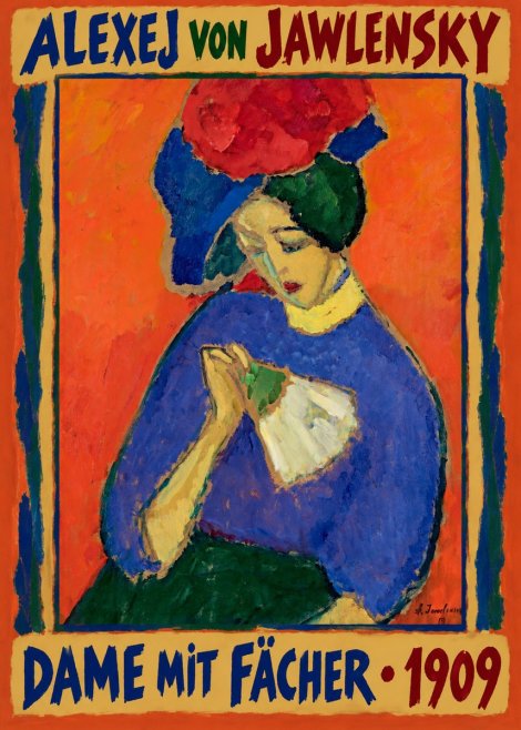 Alexej von Jawlensky Dame Mit Fächer No1 - Juliste
