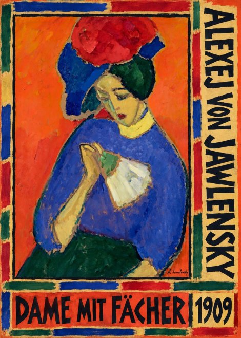 Alexej von Jawlensky Dame Mit Fächer No5 - Juliste