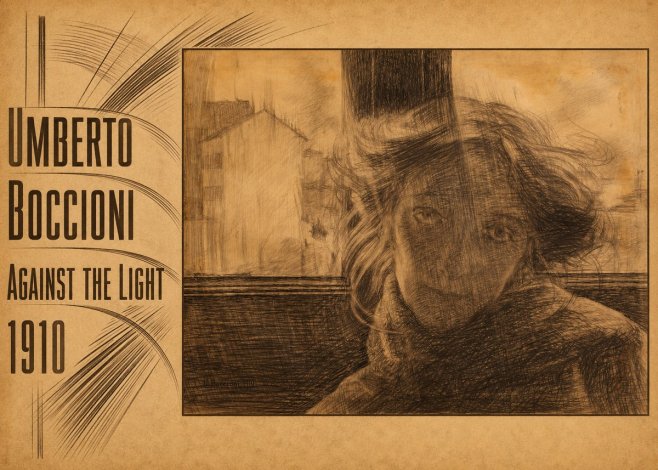 Umberto Boccioni Against the Light No4 - Juliste