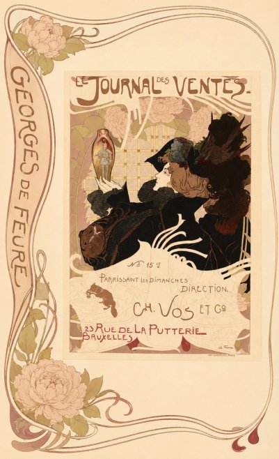 Georges de Feure Le Journal Des Ventes No2 - Juliste