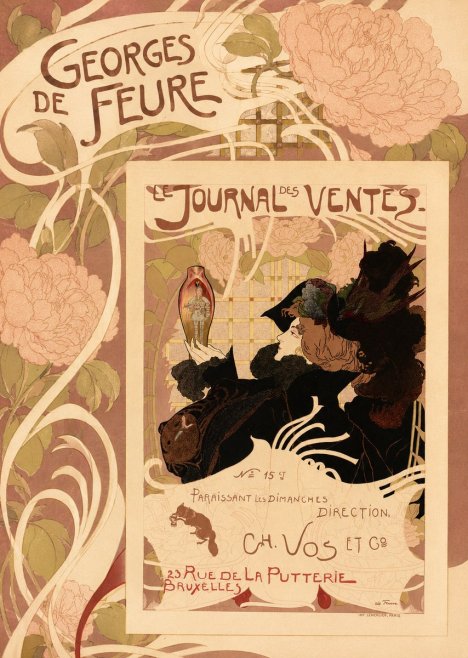Georges de Feure Le Journal Des Ventes No6 - Juliste