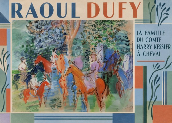 Raoul Dufy La Famille Du Comte Harry Kessler À Cheval No2 - Juliste