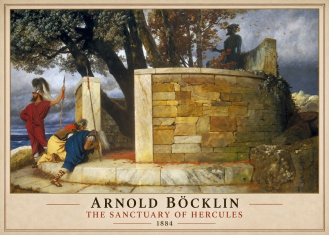 Arnold Böcklin The Sanctuary of Hercules No1 - Juliste
