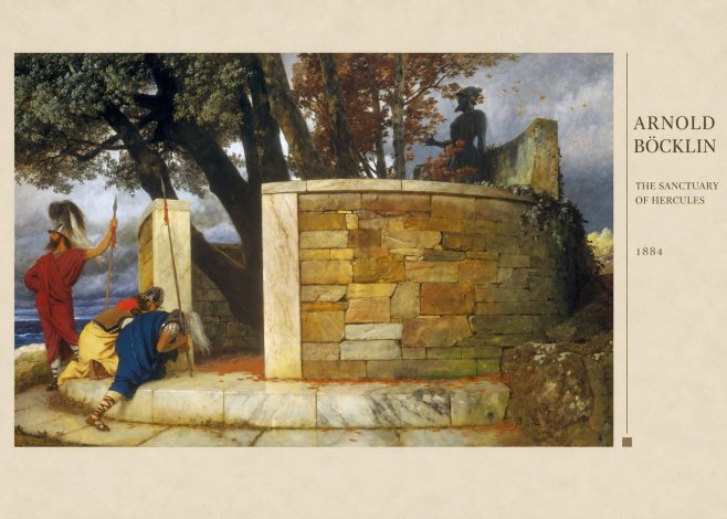 Arnold Böcklin The Sanctuary of Hercules No3 - Juliste