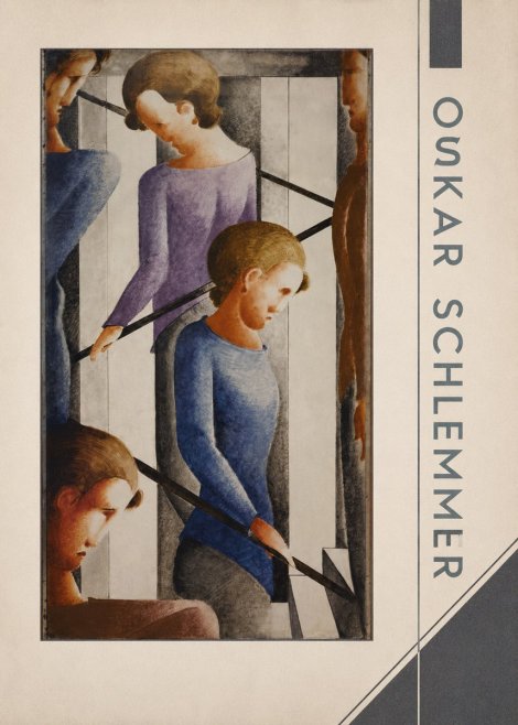 Oskar Schlemmer Staircase Figures II No2 - Juliste