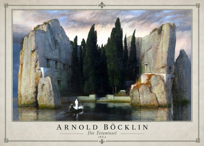 Arnold Böcklin Die Toteninsel VII No1 - Juliste
