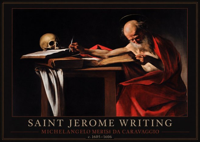 Michelangelo Merisi da Caravaggio Saint Jerome Writing IV No1 - Juliste