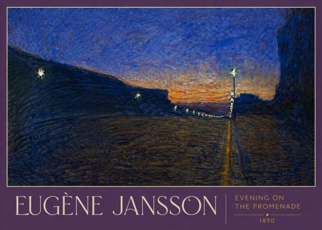 Eugène Jansson Evening on the Promenade No3 - Juliste