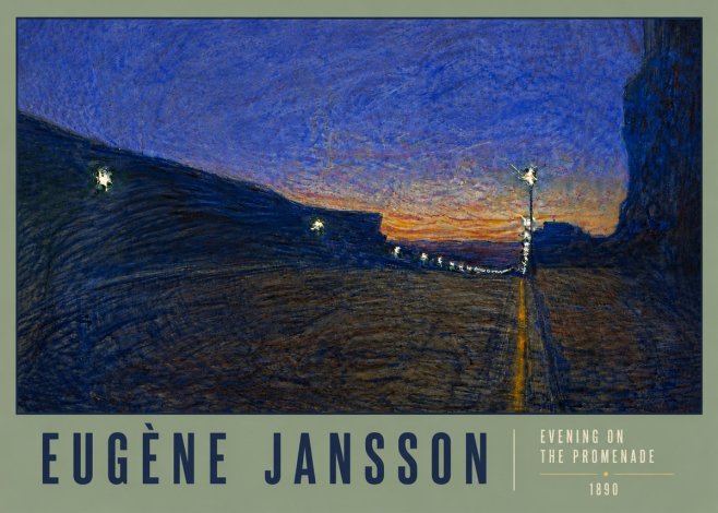 Eugène Jansson Evening on the Promenade No6 - Juliste