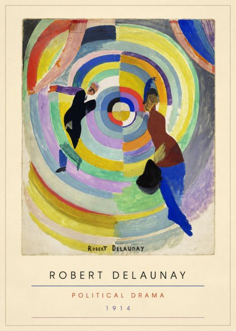 Robert Delaunay Political Drama No3 - Juliste