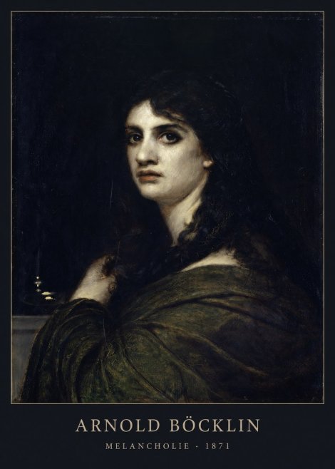 Arnold Böcklin Melancholie No2 - Juliste