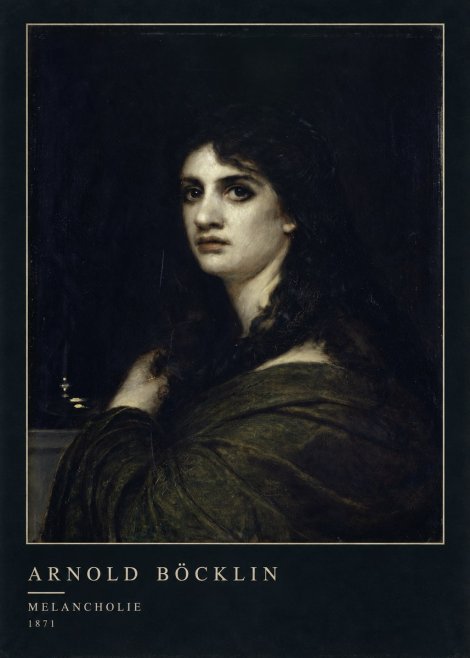 Arnold Böcklin Melancholie No4 - Juliste
