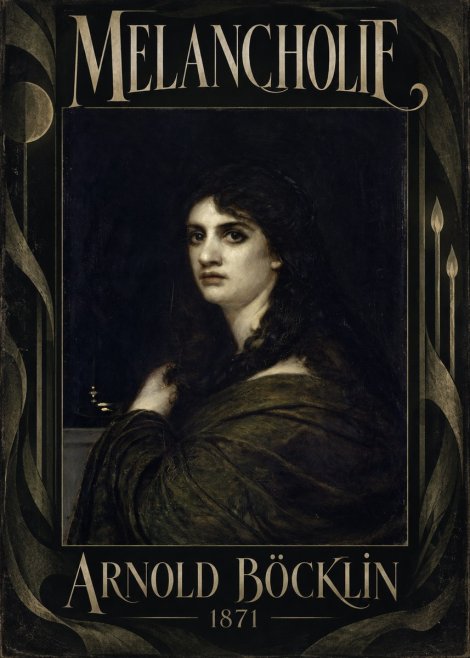 Arnold Böcklin Melancholie No5 - Juliste