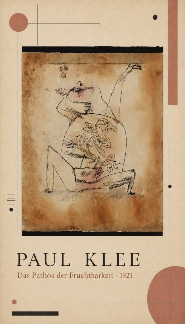 Paul Klee Das Pathos Der Fruchtbarkeit No4 - Juliste