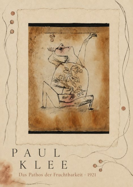 Paul Klee Das Pathos Der Fruchtbarkeit No5 - Juliste