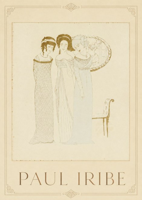 Paul Iribe Elegant Figures No1 - Juliste