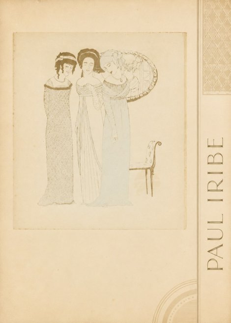 Paul Iribe Elegant Figures No2 - Juliste