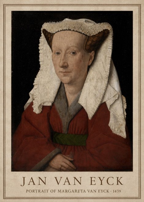 Jan van Eyck Portrait of Margareta Van Eyck No1 - Juliste