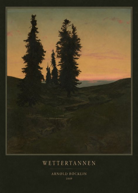 Arnold Böcklin Wettertannen No4 - Juliste