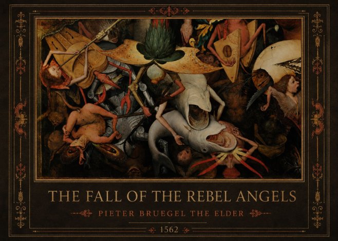 Pieter Bruegel The Fall of the Rebel Angels VI No1 - Juliste