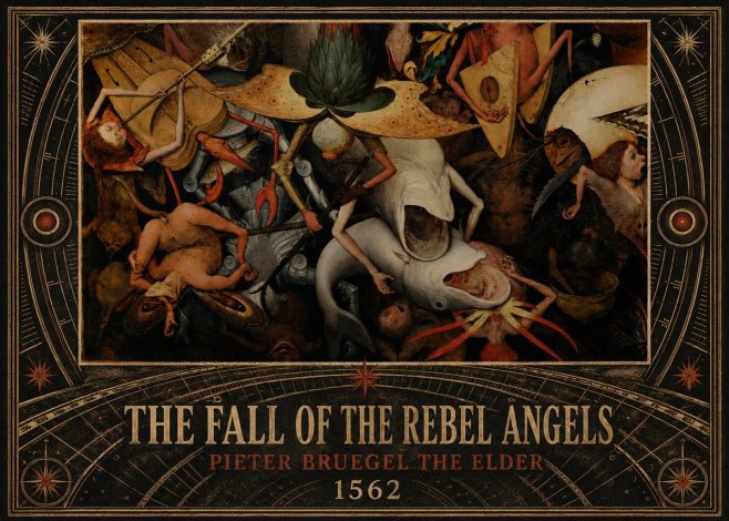 Pieter Bruegel The Fall of the Rebel Angels VI No5 - Juliste