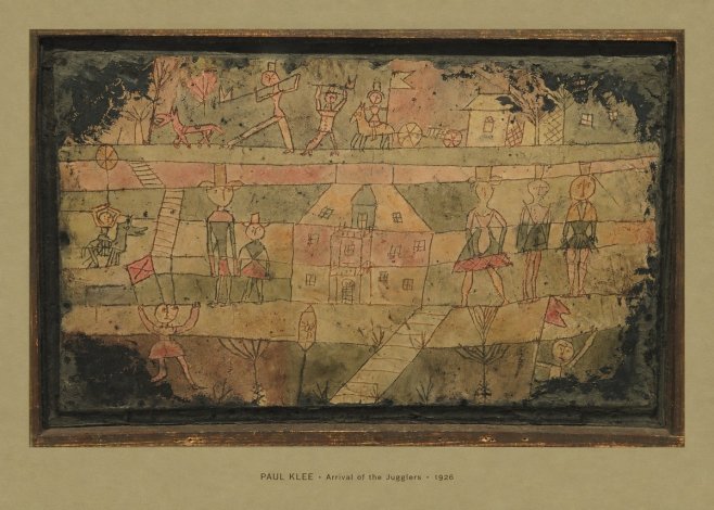 Paul Klee Arrival of the Jugglers No4 - Juliste